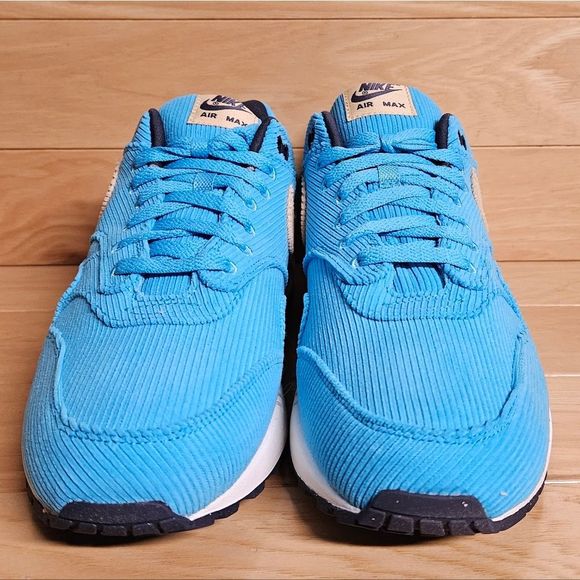 Nike Air Max 1 Blue Mens Running Shoe Sneaker FB8915-400 - Picture 4 of 15